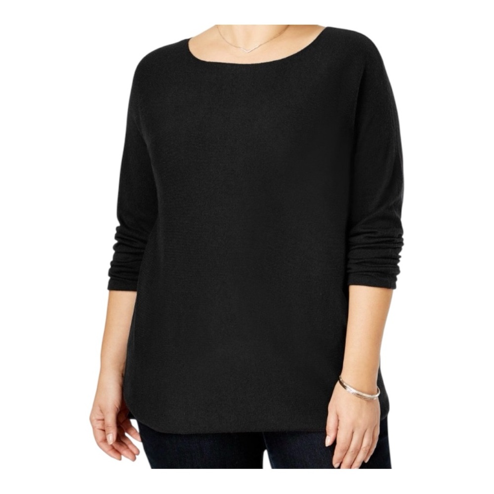 INC Black Crew Neck Sweater Sz 1X